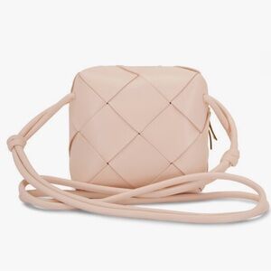 Bottega Venetta Mini Cassette Camera Bag in Blush Pink